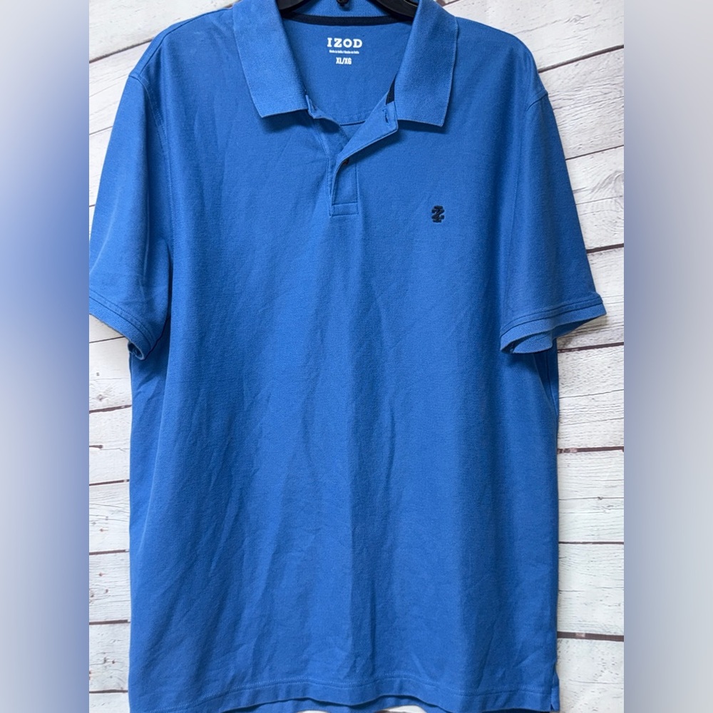 Izod Men's Polo Shirt in Classic Blue - Picture 1 of 3
